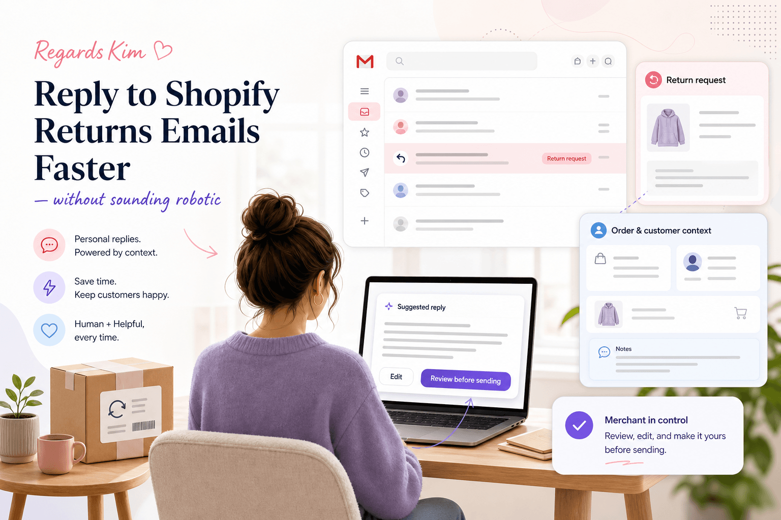 Shopify Returns Emails: How to Reply Faster Without Sounding Robotic